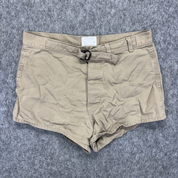 U.S. Army Other - Vintage‎ US Military Swimmers Trunks Cotton Tan Stamped 32x2 Navy Army USMC